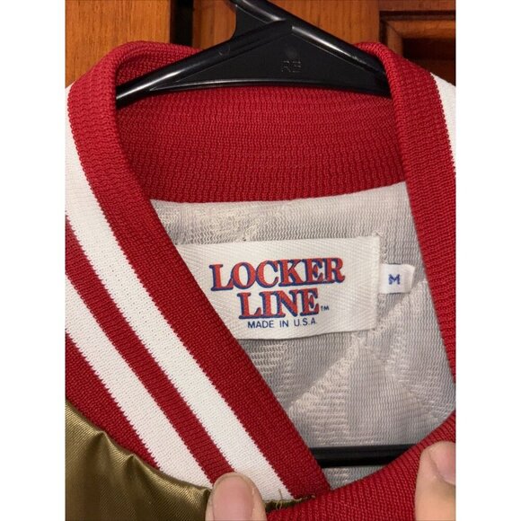 San Francisco 49ers Locker Line Bomber Jacket Size Medium M - Picture 3 of 8